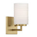 Leavenworth 1 Light 5 inch Brushed Gold Wall Sconce Wall Light